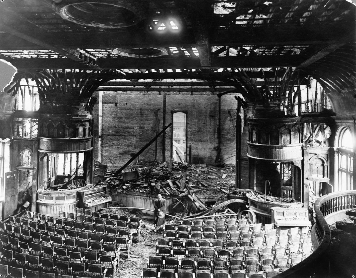 Wheeler after fires in 1912
