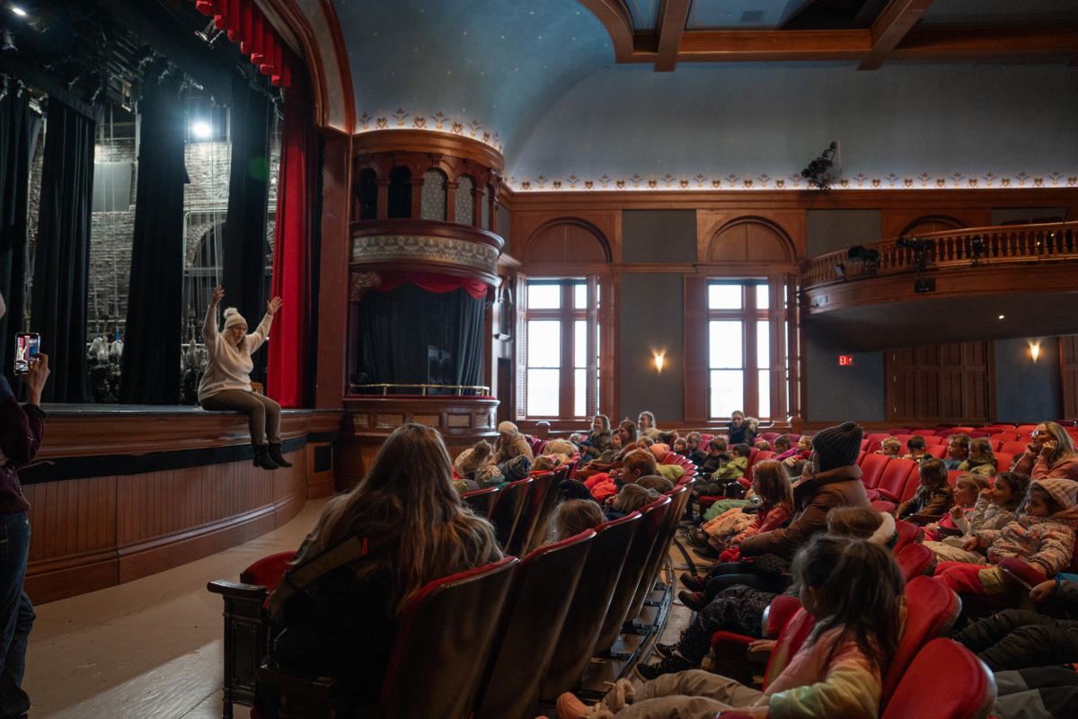 Inside theater